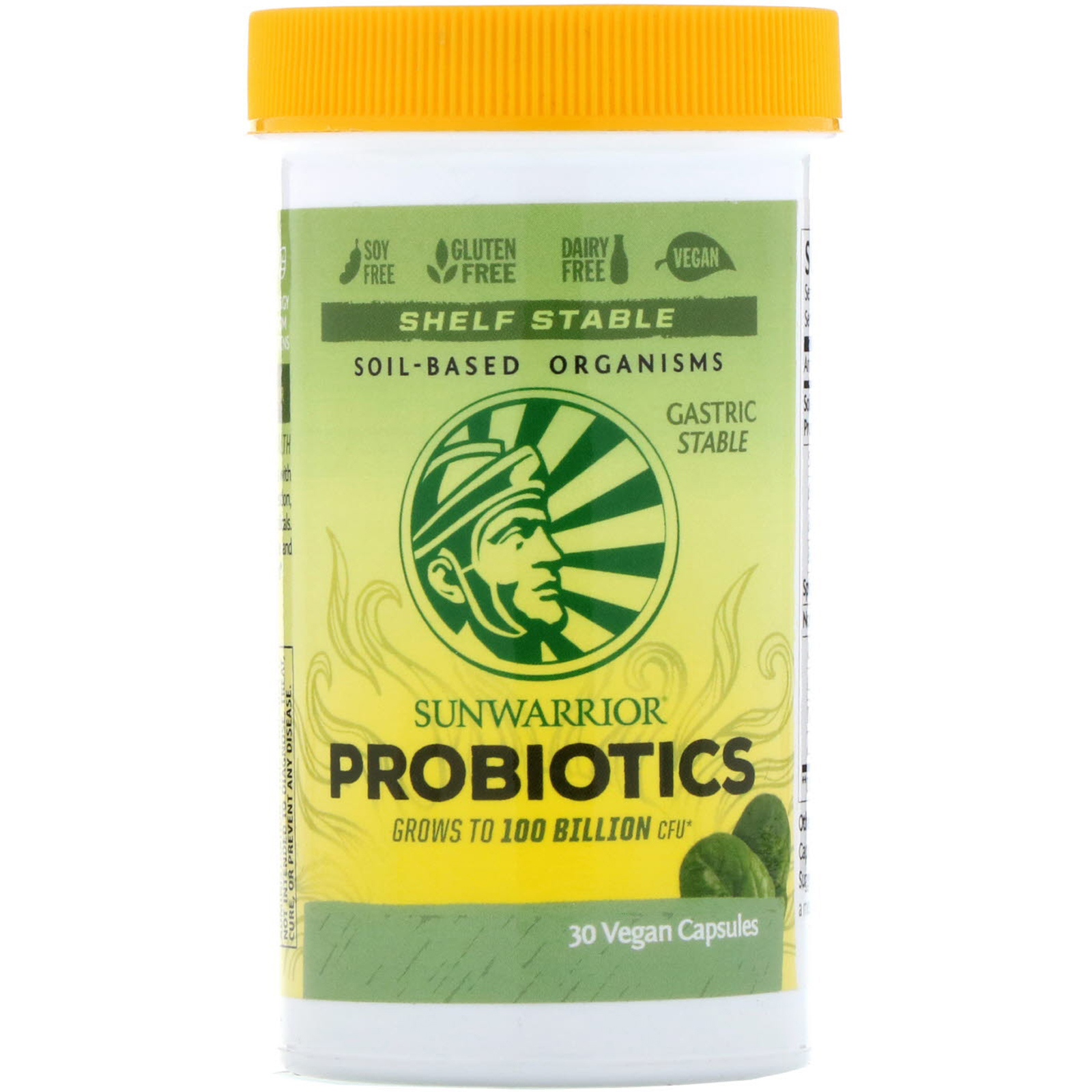 Sunwarrior, Probióticos, 30 Cápsulas Veganas