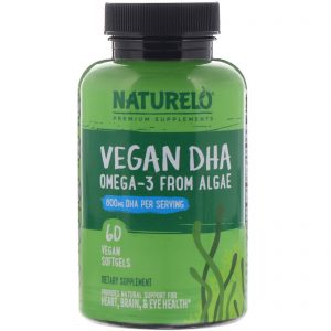 Comprar naturelo, vegan dha, ômega-3 de algas, 800 mg, 60 cápsulas gelatinosas veganas preço no brasil dha suplementos nutricionais suplemento importado loja 143 online promoção -