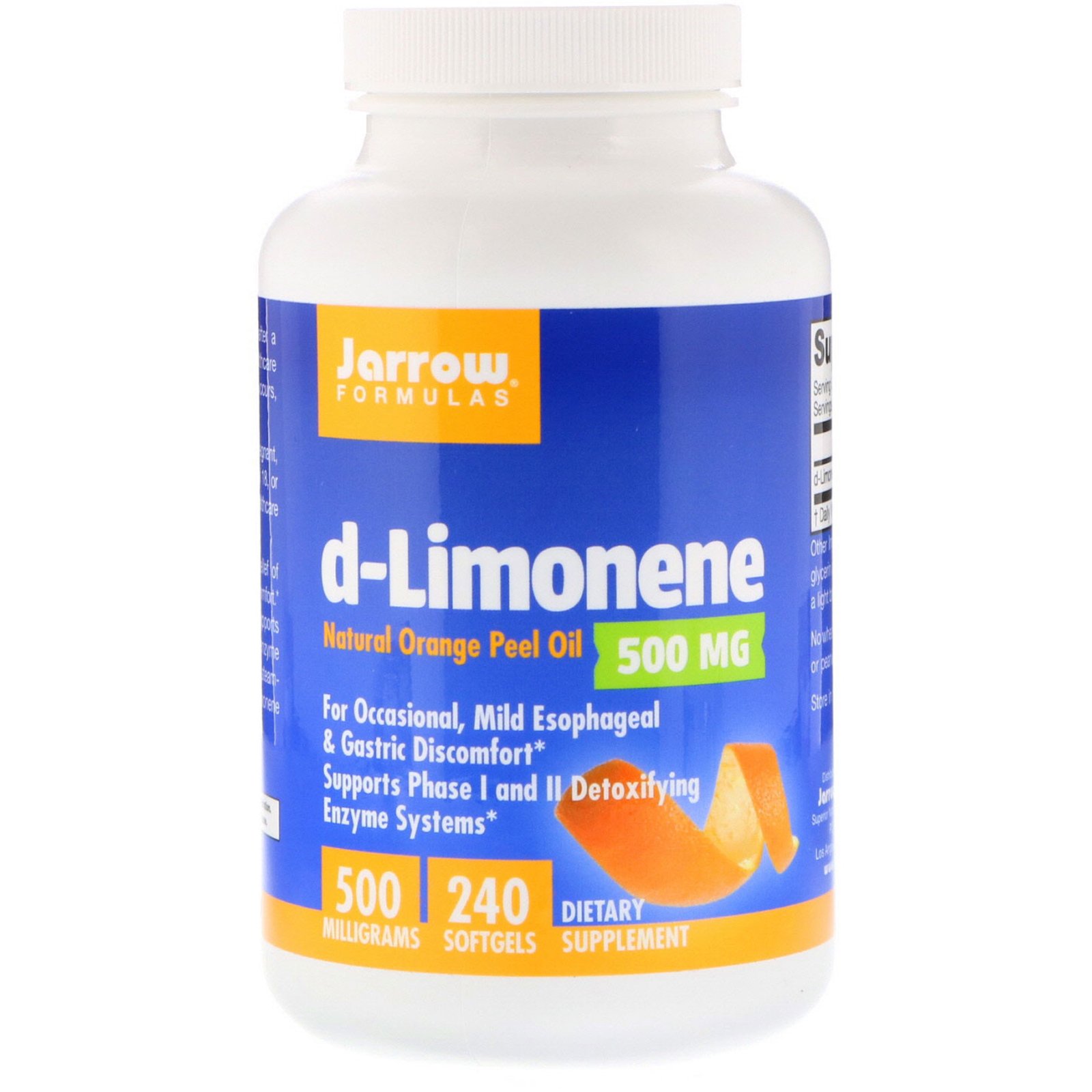 Jarrow Formulas, d-Limoneno, 500 mg, 240 Cápsulas gelatinosas