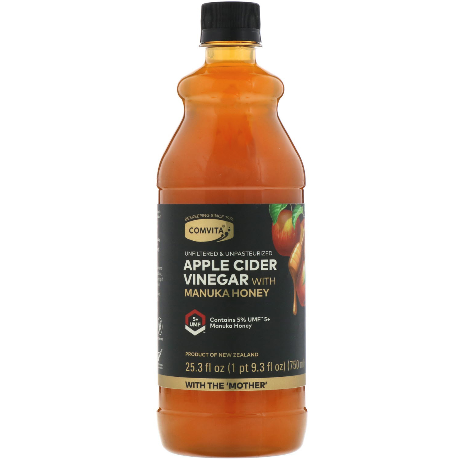 Comvita, Apple Cider Vinegar with Manuka Honey, UMF 5+, 25.3 fl oz (750 ml)