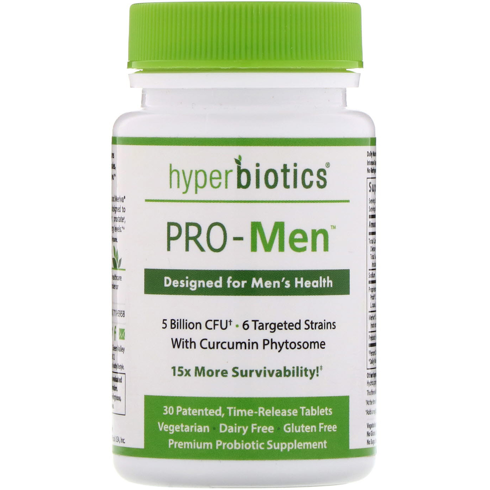 Hyperbiotics, PRO-Men, 30 Time Release Tablets