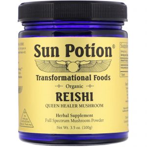 Comprar sun potion, organic reishi powder, 3. 5 oz (100 g) preço no brasil cogumelos suplementos nutricionais suplemento importado loja 191 online promoção -