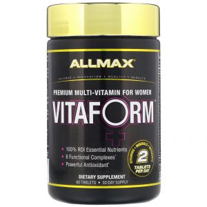Comprar allmax nutrition, vitaform, multivitamínico premium para mulheres, 60 comprimidos preço no brasil ganhadores de peso suplementos de musculação suplementos esportivos suplemento importado loja 67 online promoção -