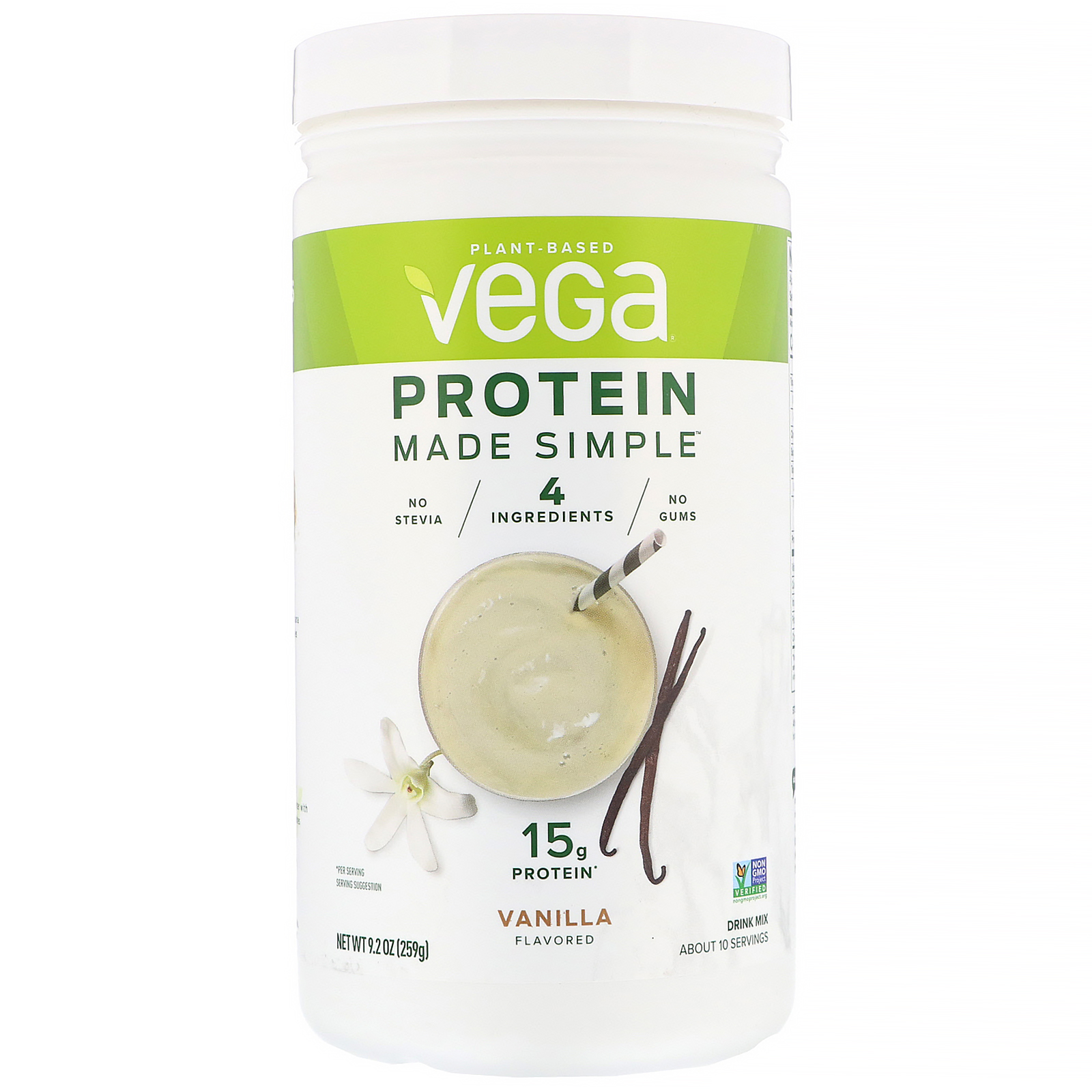 Vega, Protein Made Simple, Baunilha, 259 g (9,2 oz)
