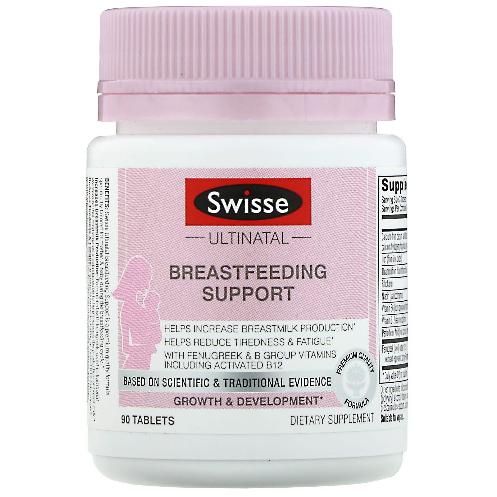 Swisse, Ultinatal, Suporte à Amamentação, 90 comprimidos