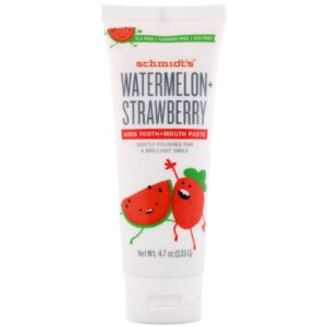 Comprar schmidt's naturals, kids tooth + mouth paste, watermelon + strawberry, 4. 7 oz (133 g) preço no brasil banho & cuidados pessoais banho e chuveiro cuidados de banho e pessoais gel de banho e gel de chuveiro marcas a-z schmidt's schmidt's naturals suplemento importado loja 73 online promoção -