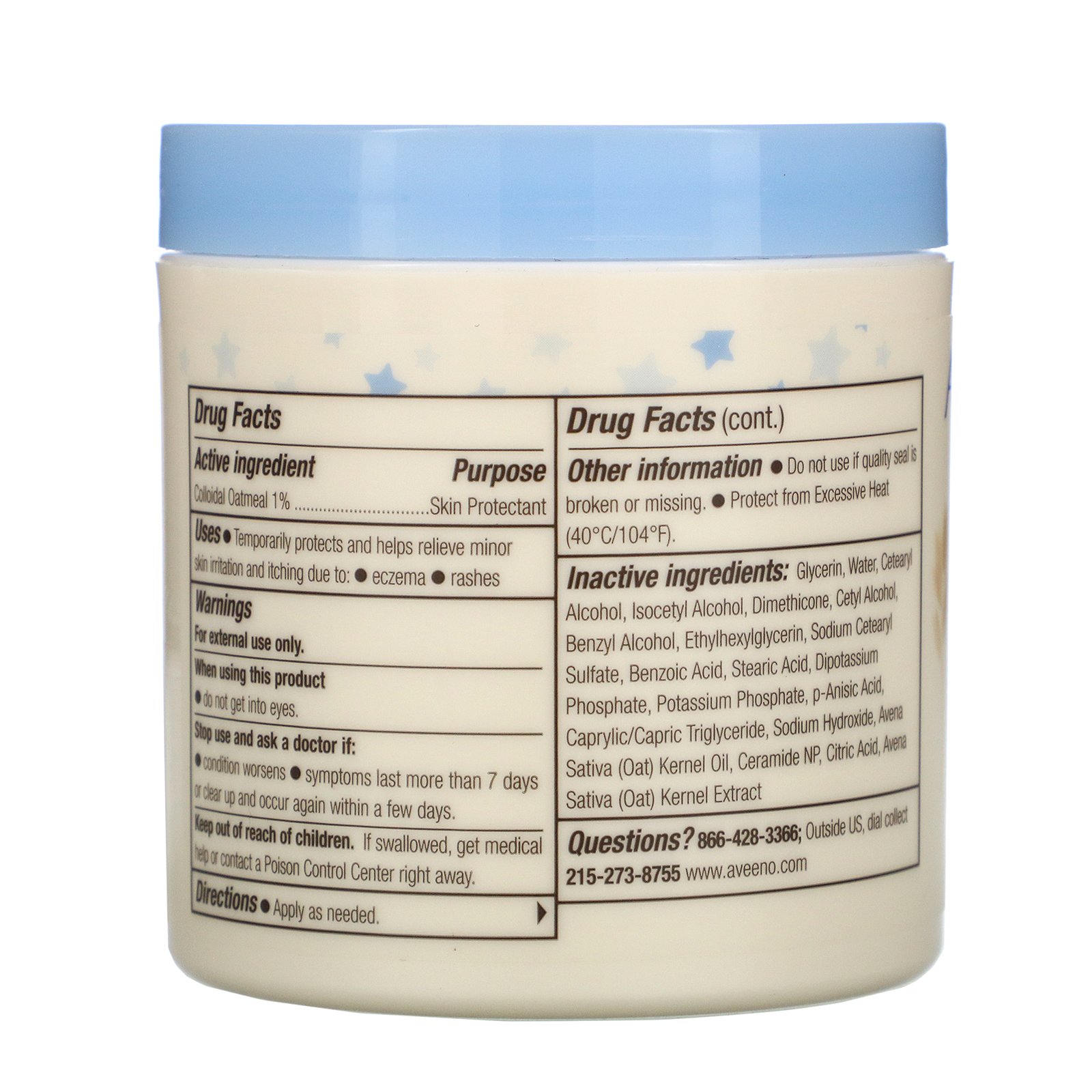 Aveeno, Baby, Eczema Therapy, Nighttime Balm, 5.5 oz (156 g) - Imagem 2