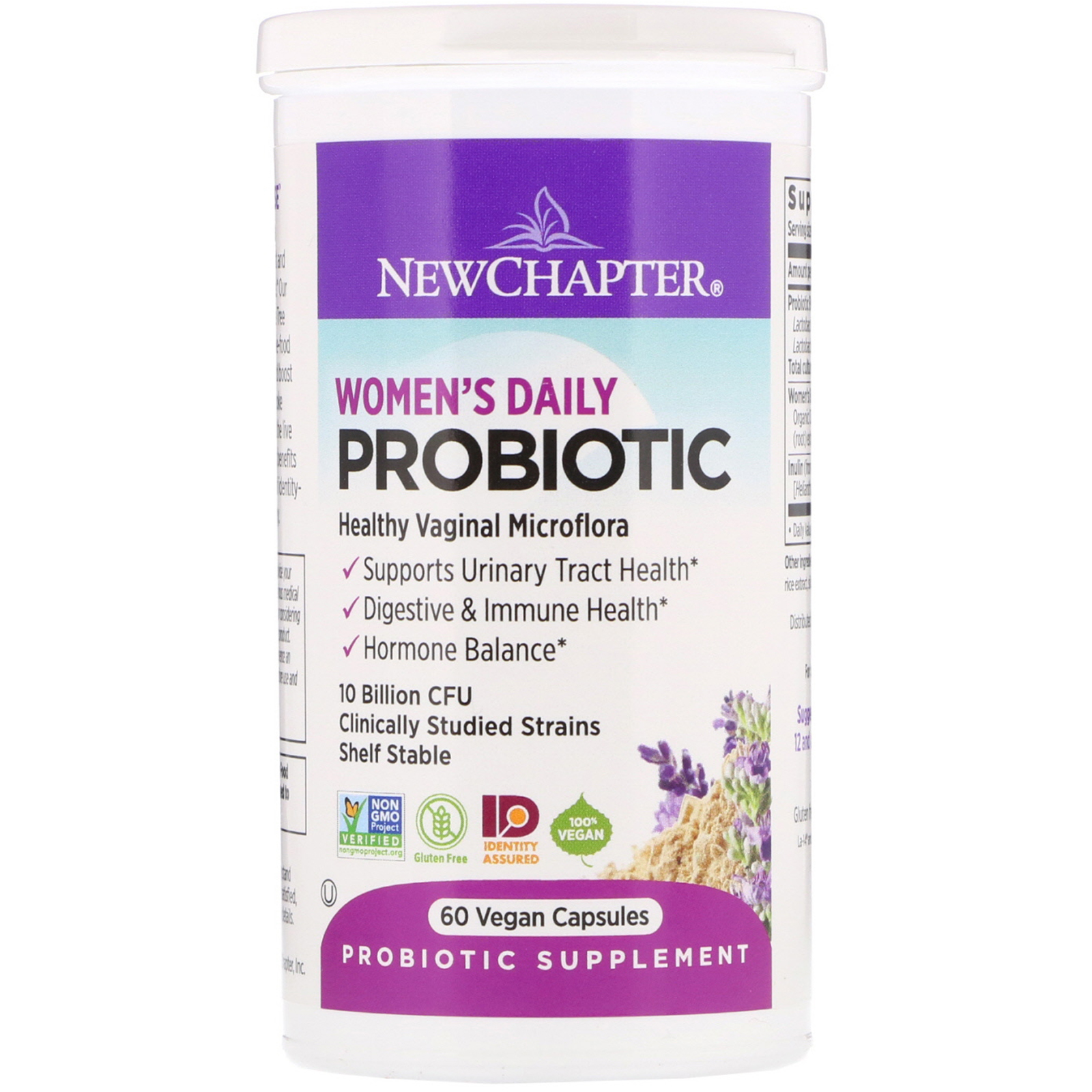 New Chapter, Probiótico Diário para Mulheres, 10 Bilhões de UFCs, 60 Cápsulas Veganas - Imagem 3
