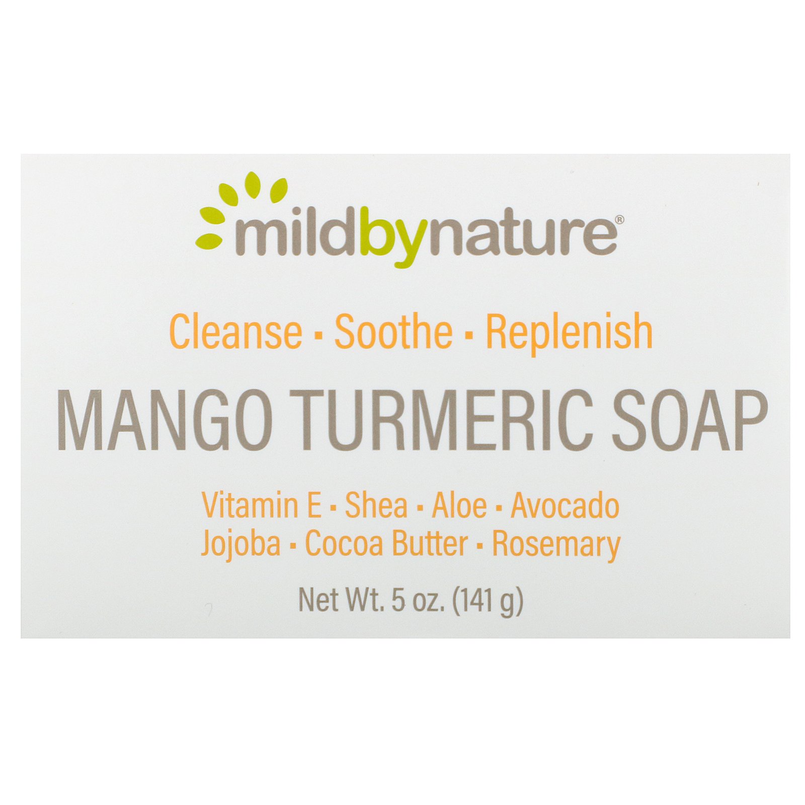 Mild By Nature, Barra de Sabonete de Cúrcuma e Manga, 141 g (5 oz)