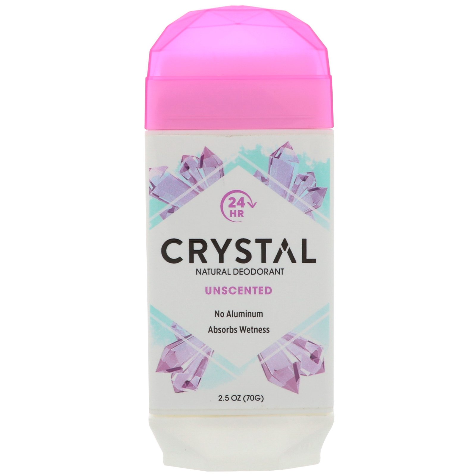 Crystal Body Deodorant, Desodorante Natural, Sem Fragrância, 2,5 oz (70 g)