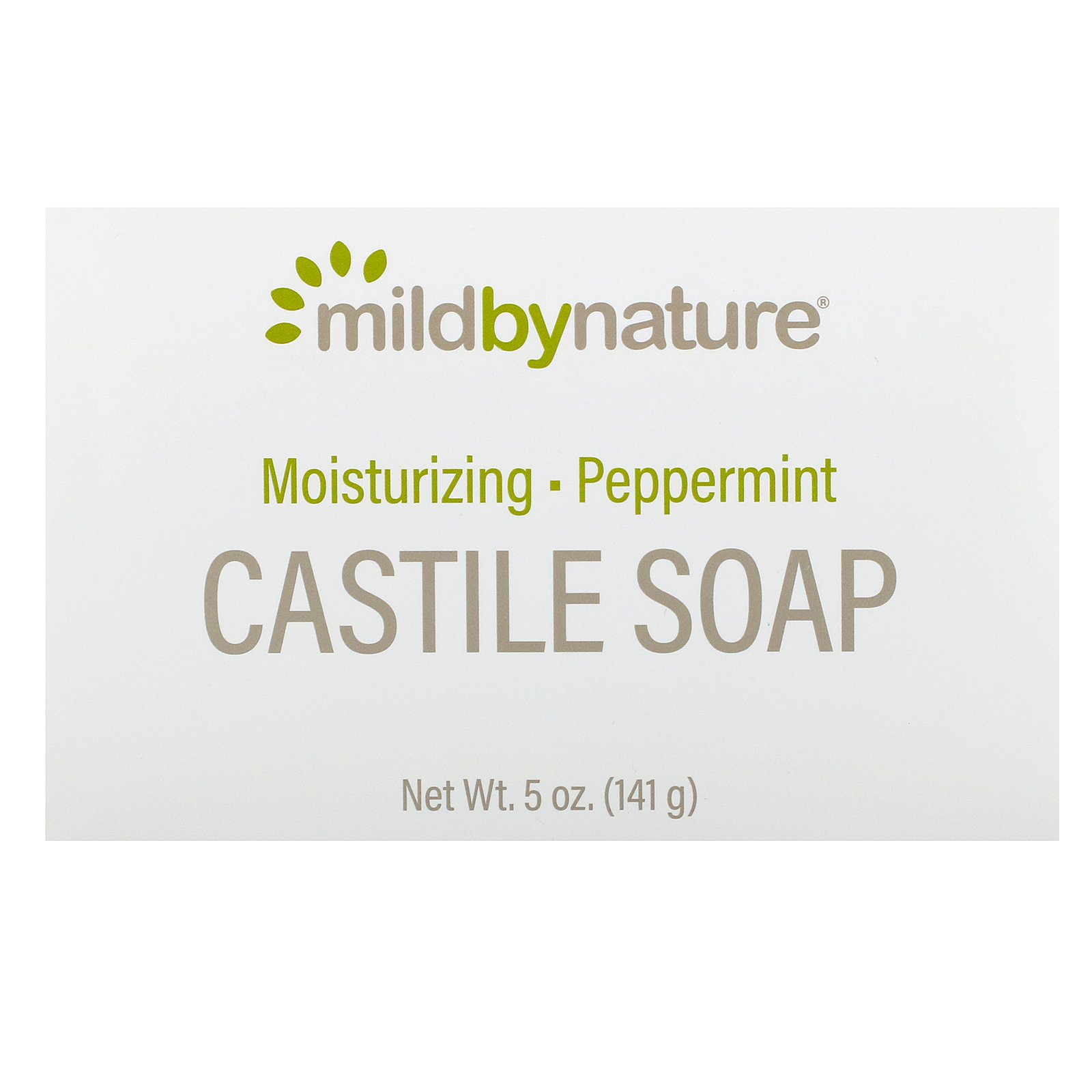 Mild By Nature, Barra de Sabonete Castela, Hortelã-Pimenta, 141 g (5 oz)