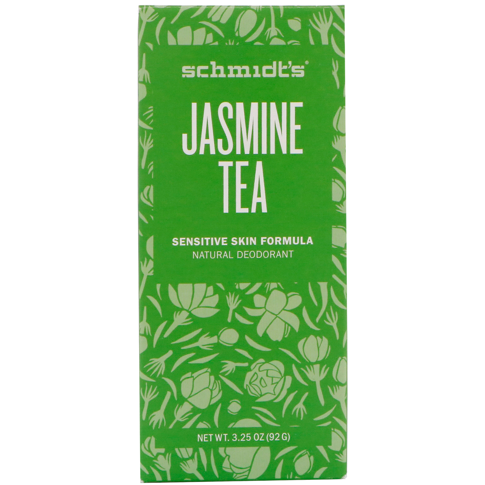 Schmidt's Naturals, Fórmula para Peles Sensíveis, Chá de Jasmim, 3,25 oz (92 g)