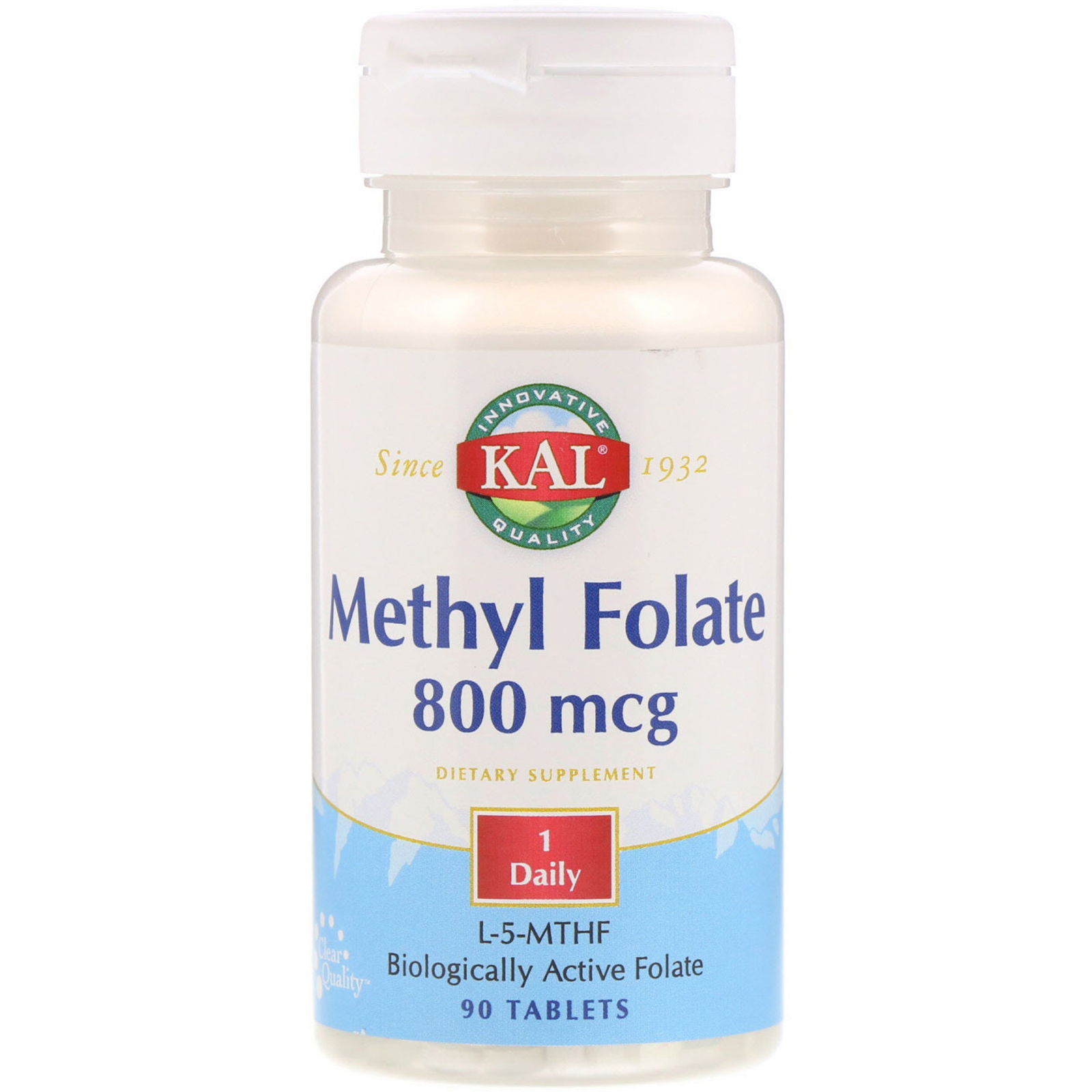 KAL, Metil Folato, 800 mcg, 90 comprimidos
