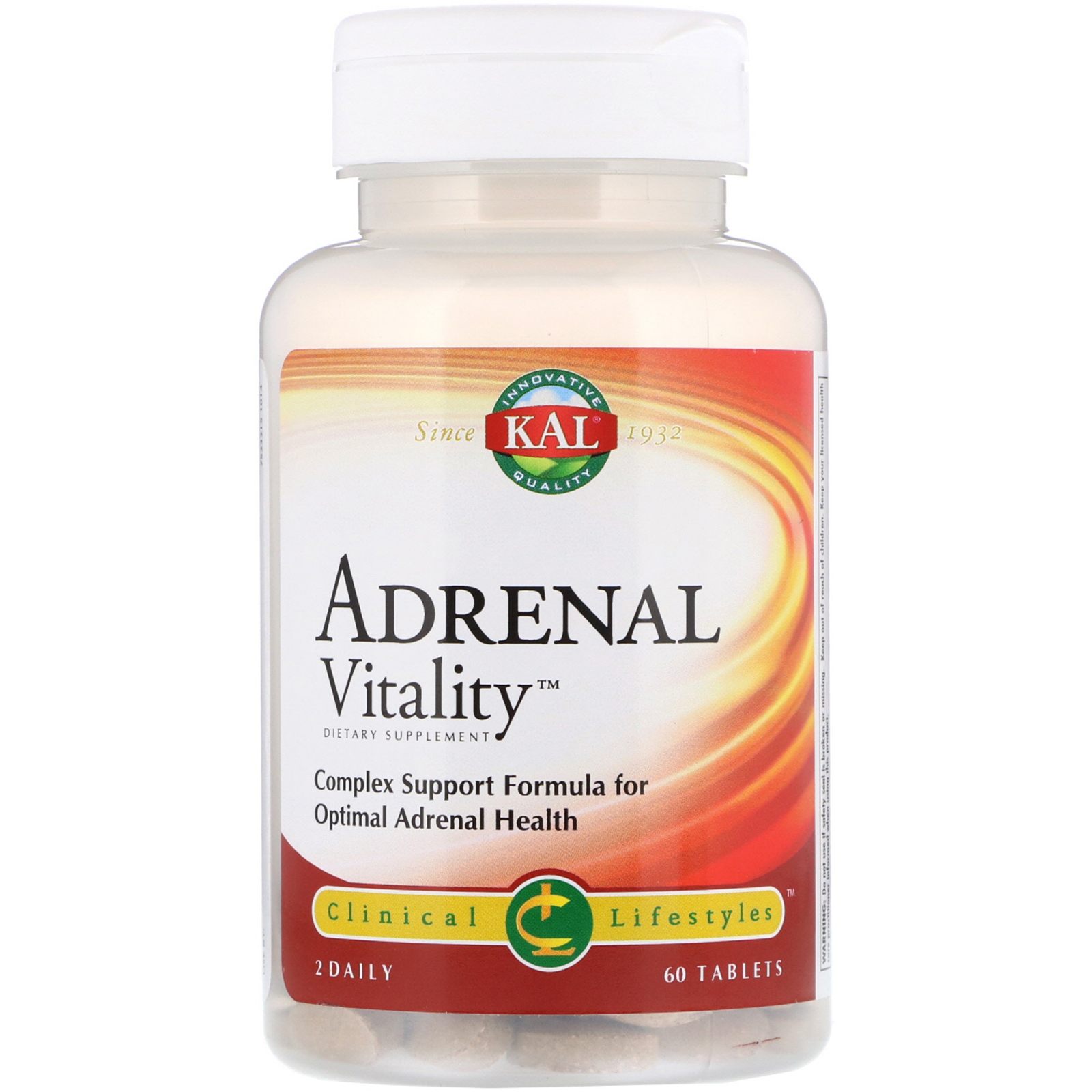 KAL, Adrenal Vitality, 60 Tablets
