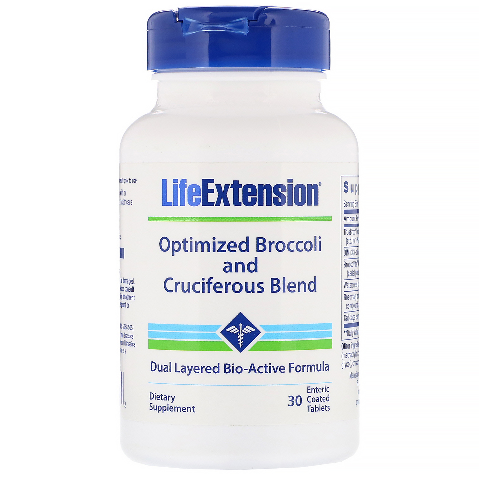 Life Extension, Mistura de Brócolis Otimizado e Crucíferos, 30 Comprimidos com Revestimento Entérico