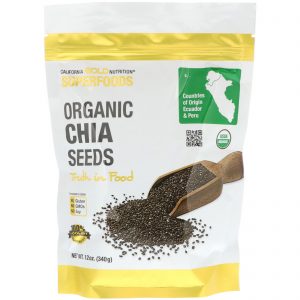 Comprar california gold nutrition, superfoods, sementes orgânicas de chia, 12 oz (340 g) preço no brasil alimentos & lanches sementes de chia suplemento importado loja 45 online promoção -