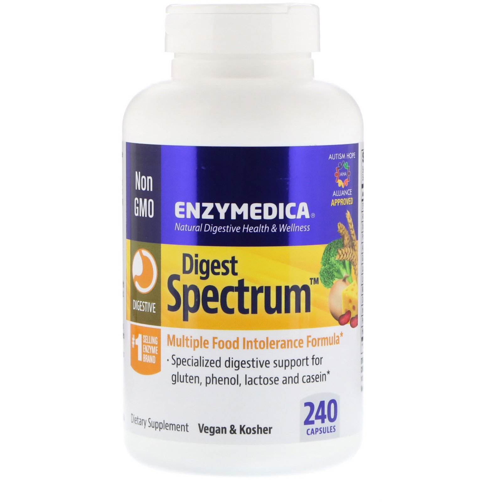 Enzymedica, Digest Spectrum, 240 Cápsulas
