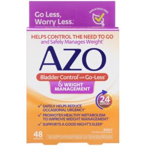 Comprar azo, bladder control with go-less & weight management, 48 capsules preço no brasil azo ervas ervas e homeopatia marcas a-z oxicoco suplemento importado loja 15 online promoção -