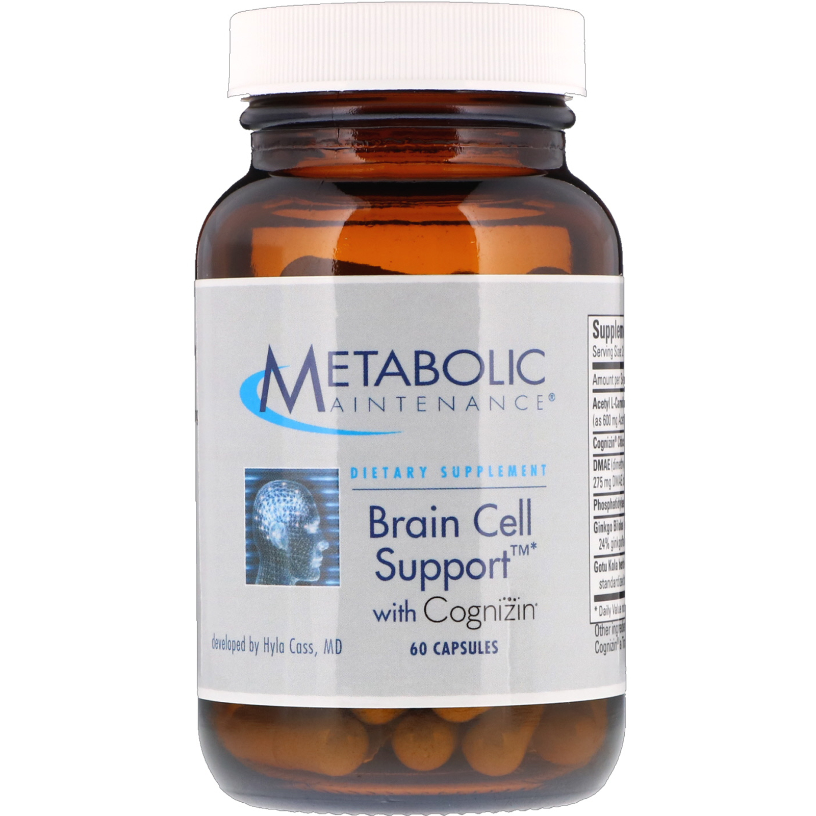 Metabolic Maintenance, Brain Cell Support with Cognizin, 60 Capsules