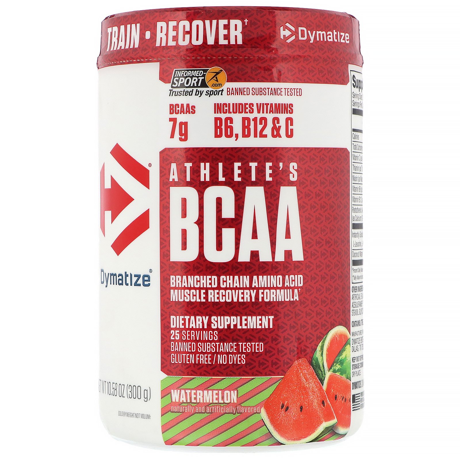 Dymatize Nutrition, Athlete’s BCAA, Melancia, 10,58 oz (300 g)
