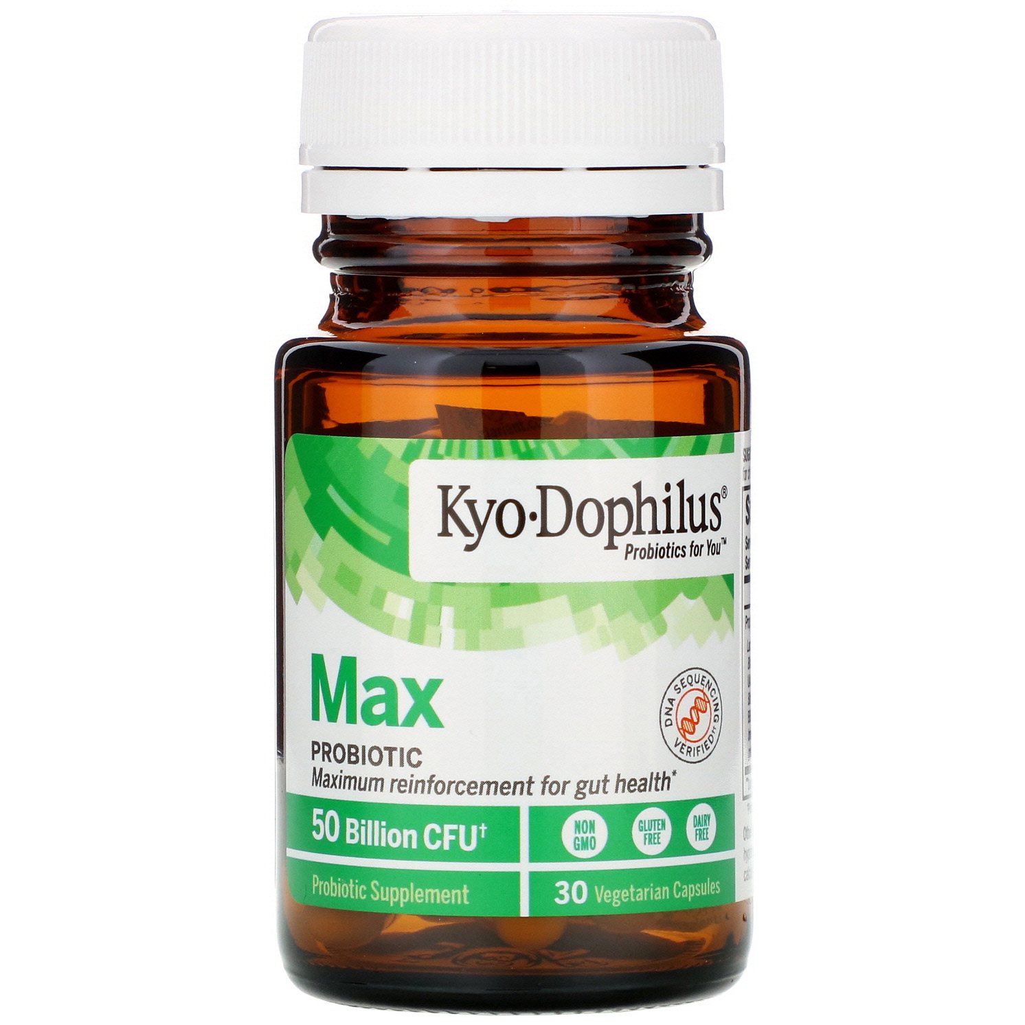 Kyolic, Kyo-Dophilus, Probiótico Max, 50 Bilhões de UFCs, 30 Cápsulas Vegetarianas - Imagem 3