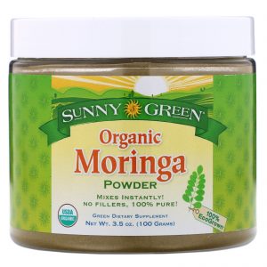 Comprar sunny green, organic moringa powder, 3. 5 oz (100 g) preço no brasil clorofila marcas a-z sunny green superalimentos suplementos suplemento importado loja 9 online promoção -