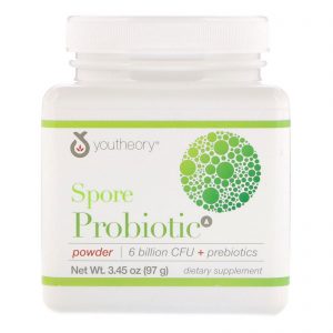 Comprar youtheory, spore probiotic powder, 6 billion cfu, 3. 45 oz (97 g) preço no brasil prebióticos suplementos nutricionais suplemento importado loja 273 online promoção -