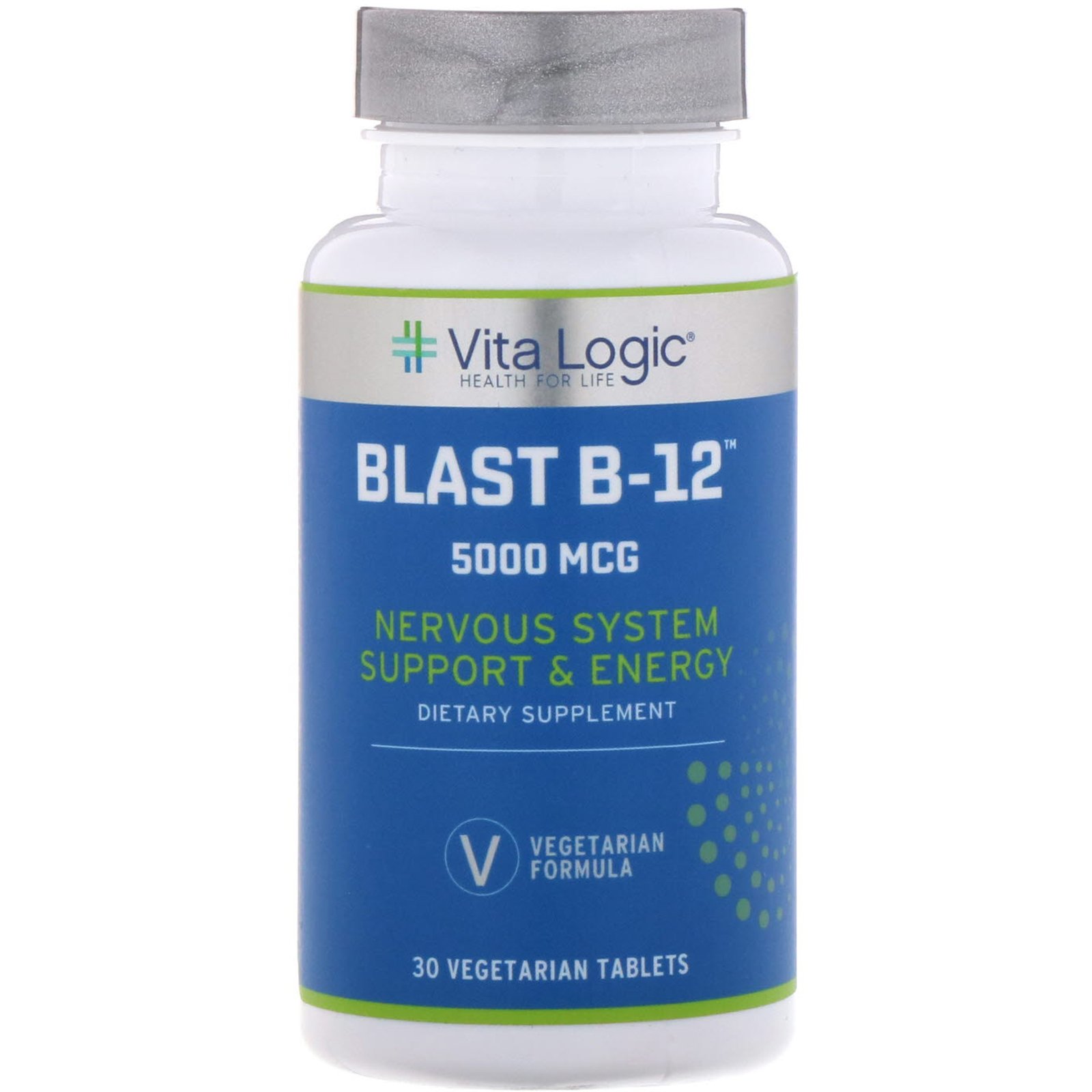 Vita Logic, Blast B-12, 5,000 mcg, 30 Vegetarian Tablets