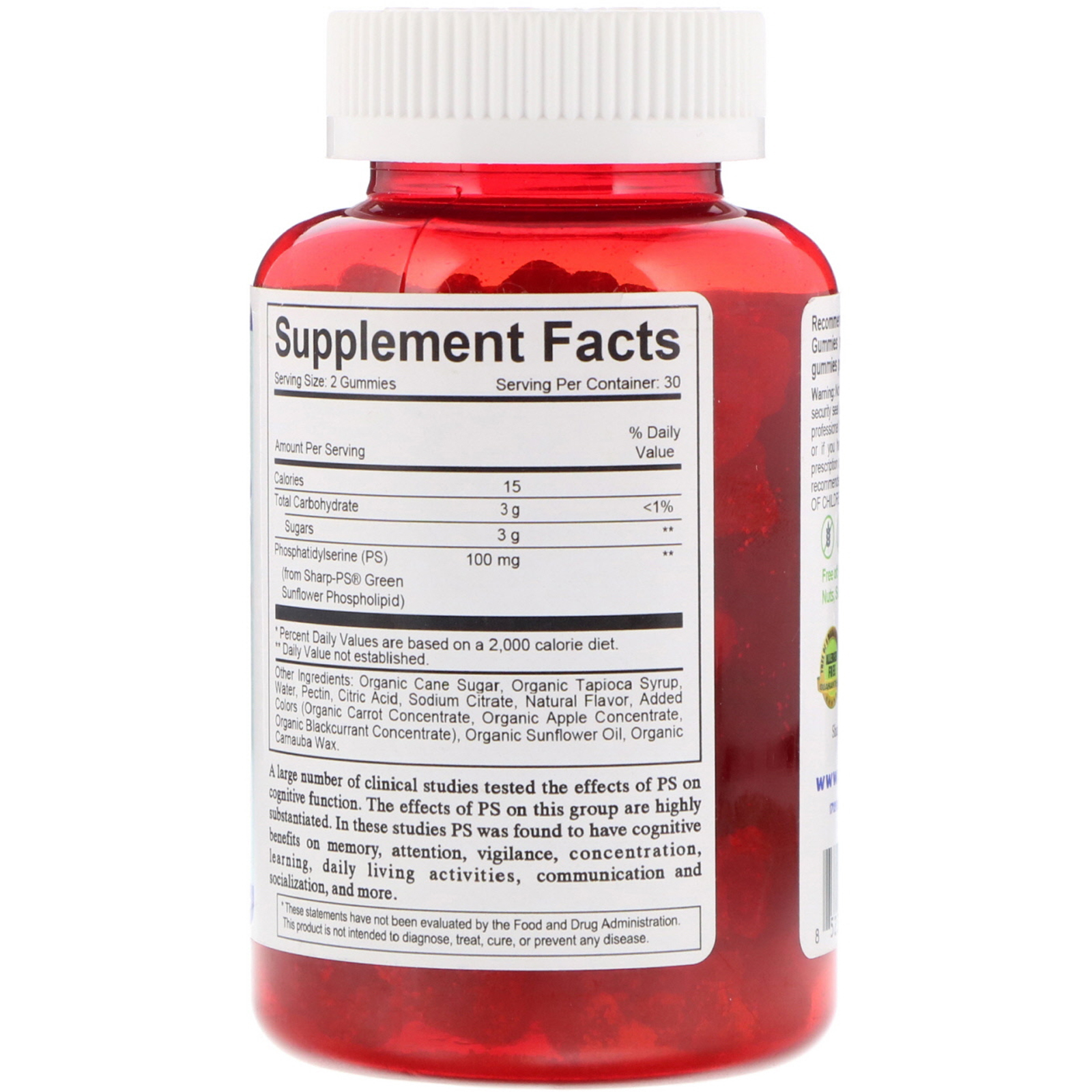 Vitamin Friends, Just Focus, Vegan Gummies, Berry Flavor, 60 Pectin Gummies - Imagem 2
