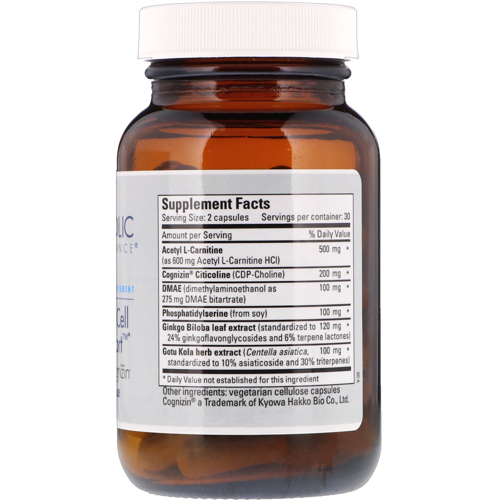 Metabolic Maintenance, Brain Cell Support with Cognizin, 60 Capsules - Imagem 2