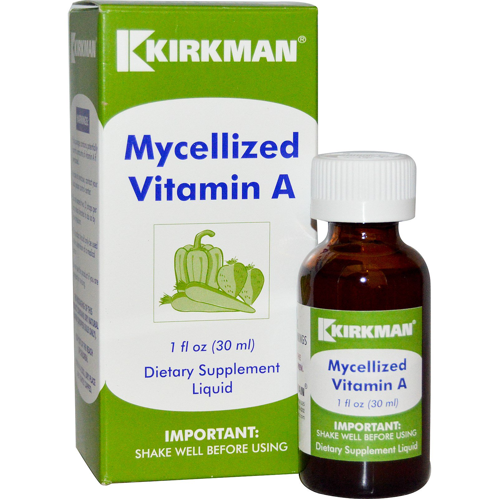 Kirkman Labs, Vitamina A Micelizada Líquida, 1 fl oz (30ml)