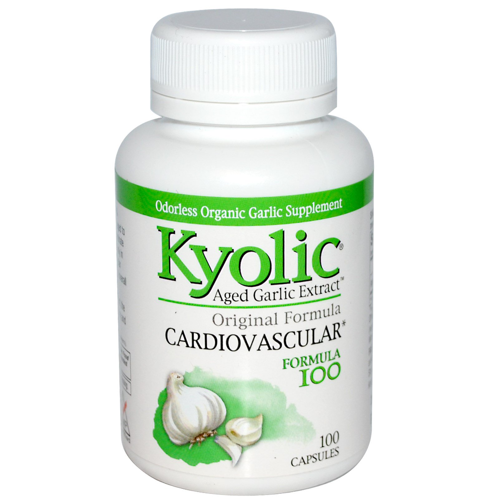 Kyolic, Extrato de Alho Envelhecido, Fórmula Cardiovascular, 100 Cápsulas