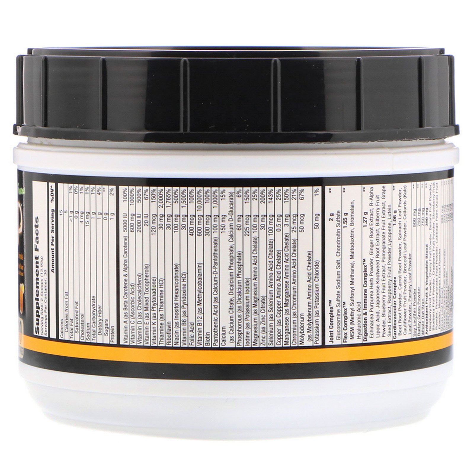Controlled Labs, Orange Triad + Greens, Lemon Ice Tea Flavor, 0.92 lbs (418.5 g) - Imagem 2