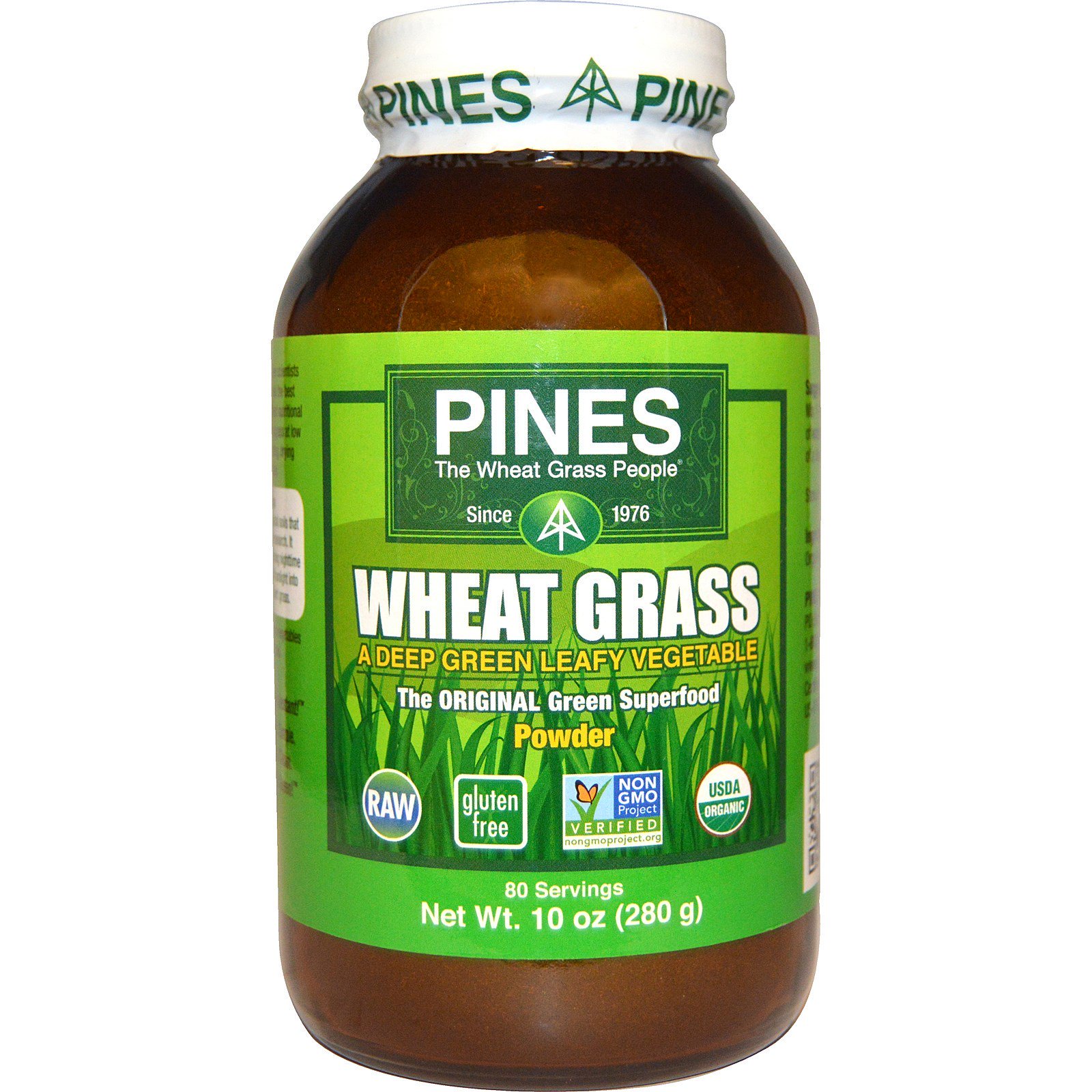 Pines International, Erva de Trigo em Pó, 10 oz (280 g)