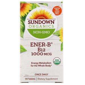 Comprar sundown organics, ener-b, b12, 1,000 mcg, 30 tablets preço no brasil fórmulas para dormir marcas a-z sono sundown organics suplementos suplemento importado loja 7 online promoção -
