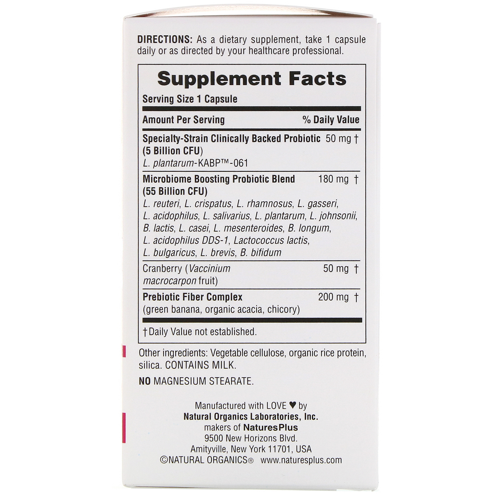 Nature's Plus, GI Natural Probiotic Women, 60 Bilhões de UFCs, 30 Cápsulas - Imagem 2