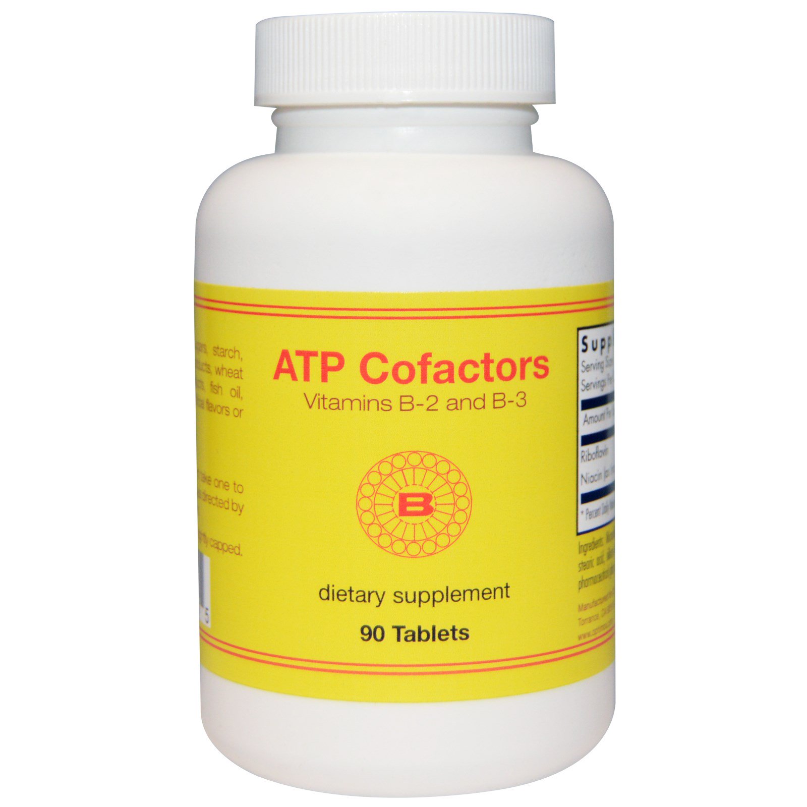 Optimox, Cofatores ATP, 90 Comprimidos