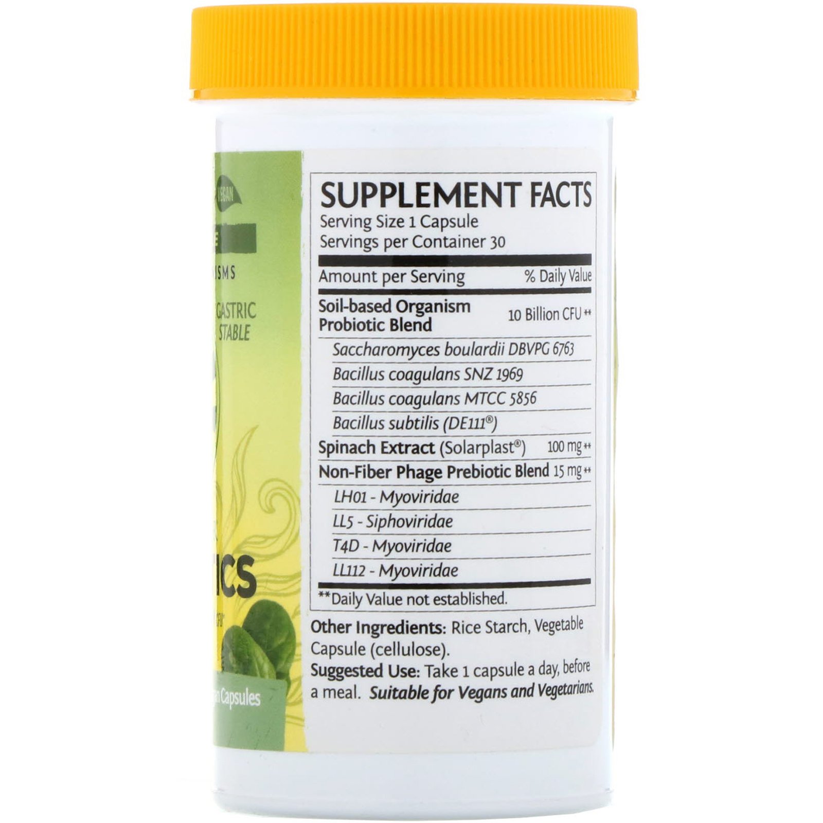 Sunwarrior, Probióticos, 30 Cápsulas Veganas - Imagem 2