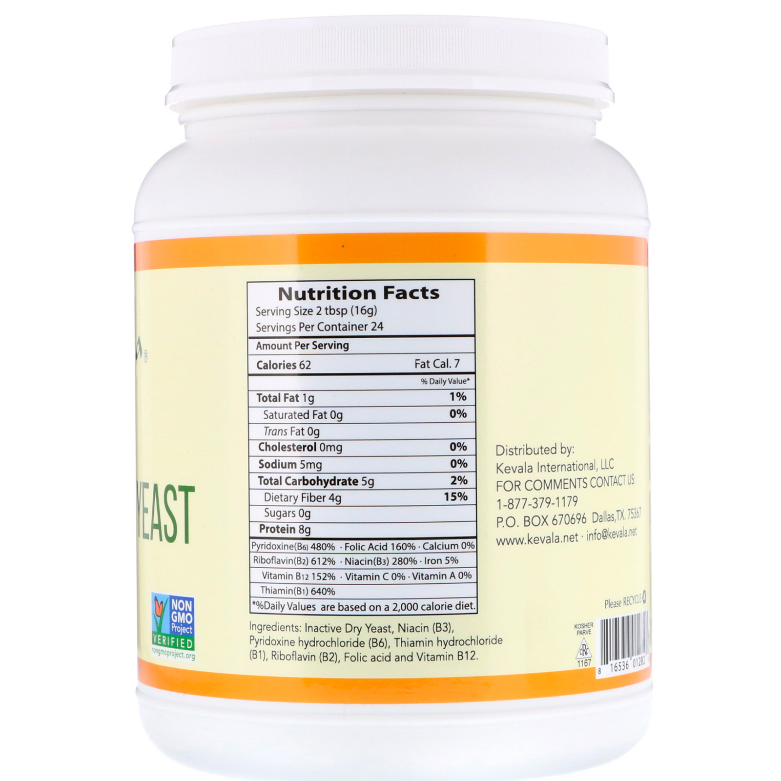 Kevala, Levedura Nutricional Premium, Flocos Grandes, 14 oz (392 g) - Imagem 2