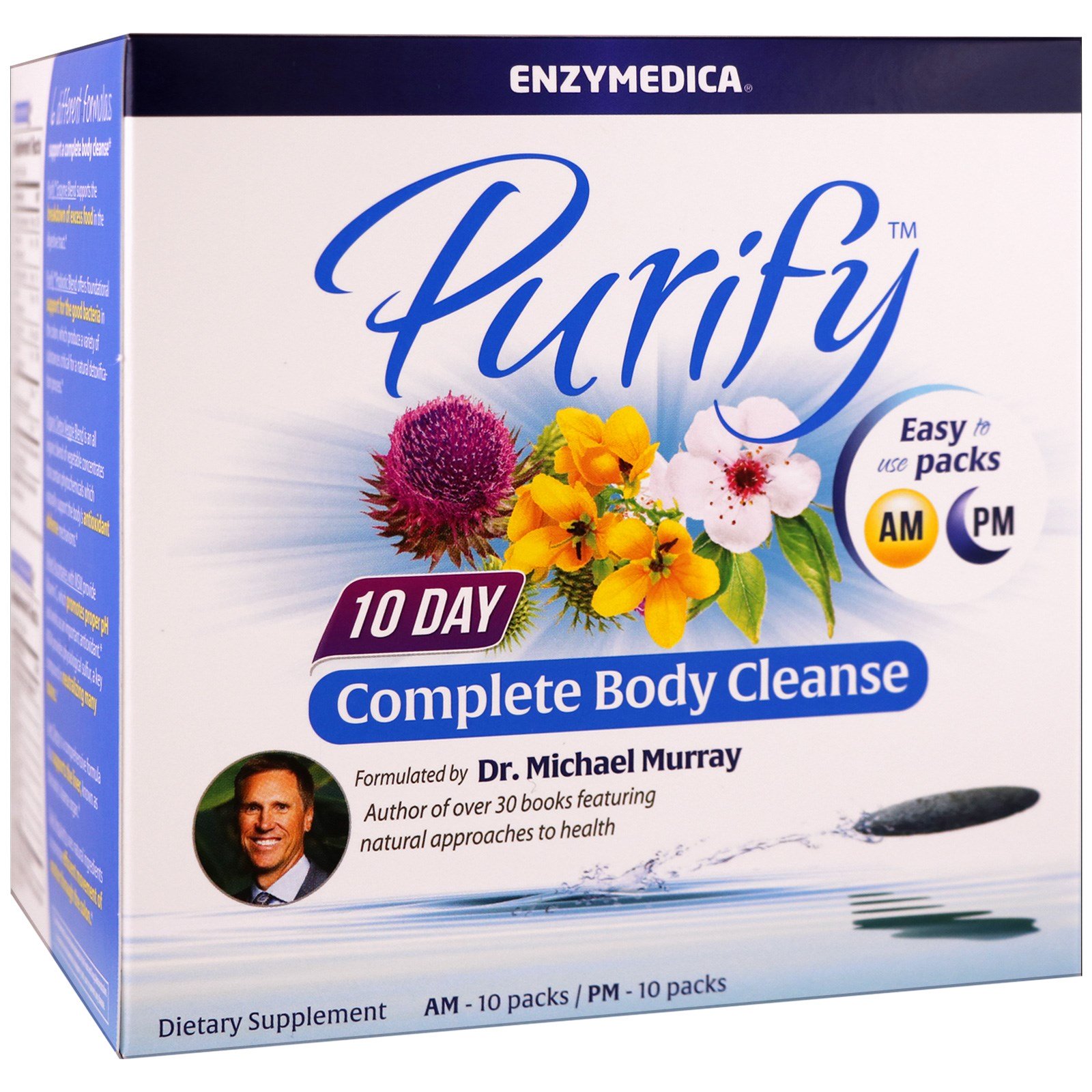 Enzymedica, Purify, Purificação Corporal Completa de 10 dias, 10 Pacotes Manhã/ 10 Pacotes Tarde