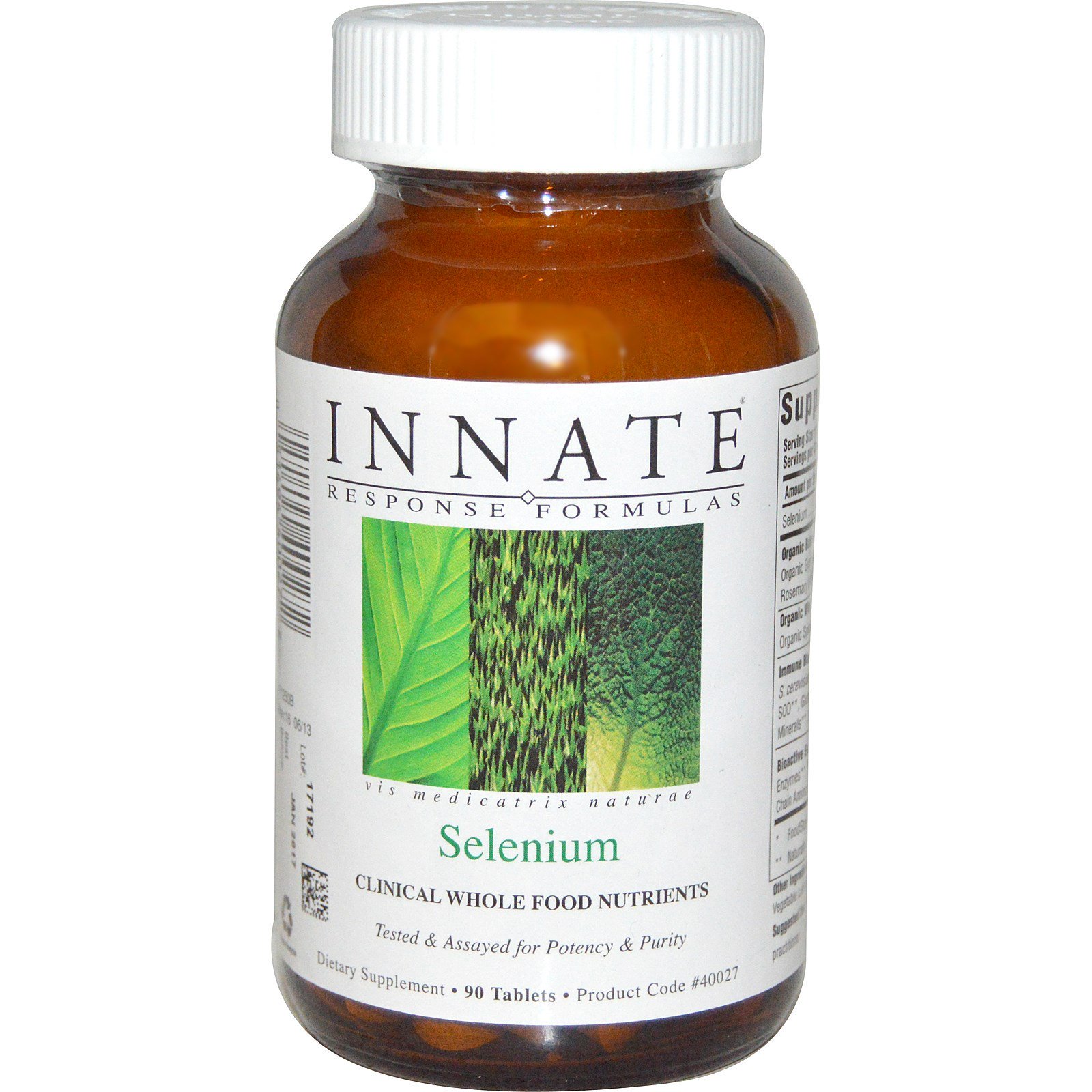 Innate Response Formulas, Selênio, Nutrientes Clínicos, Alimentos Integrais, 90 Pastilhas