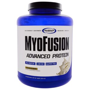 Gaspari Nutrition, MyoFusion, Proteína Avançada, Sorvete de Baunilha, 4 lbs (1814 g)