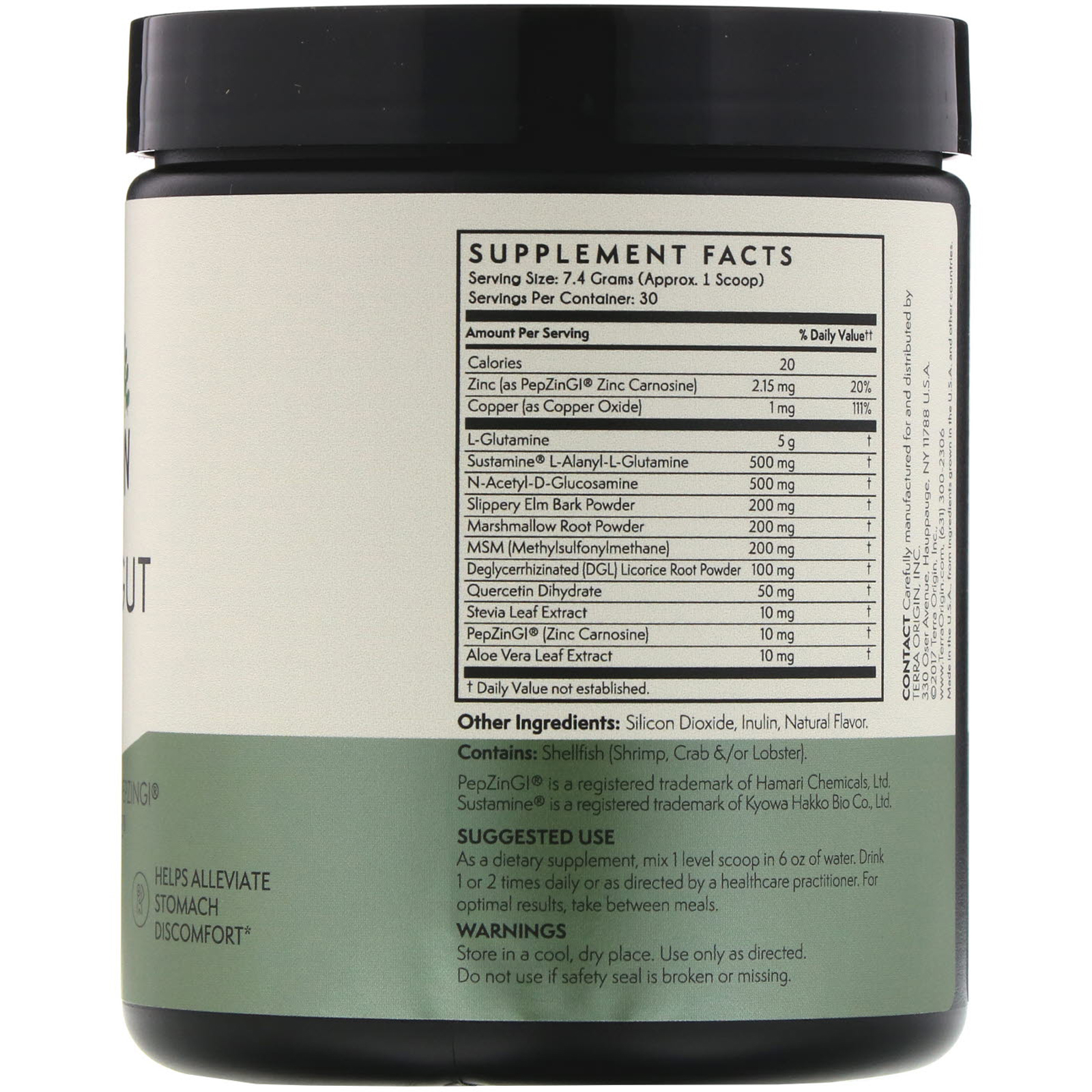 Terra Origin, Intestino Saudável, Hortelã, 222 g (7,83 oz) - Imagem 2