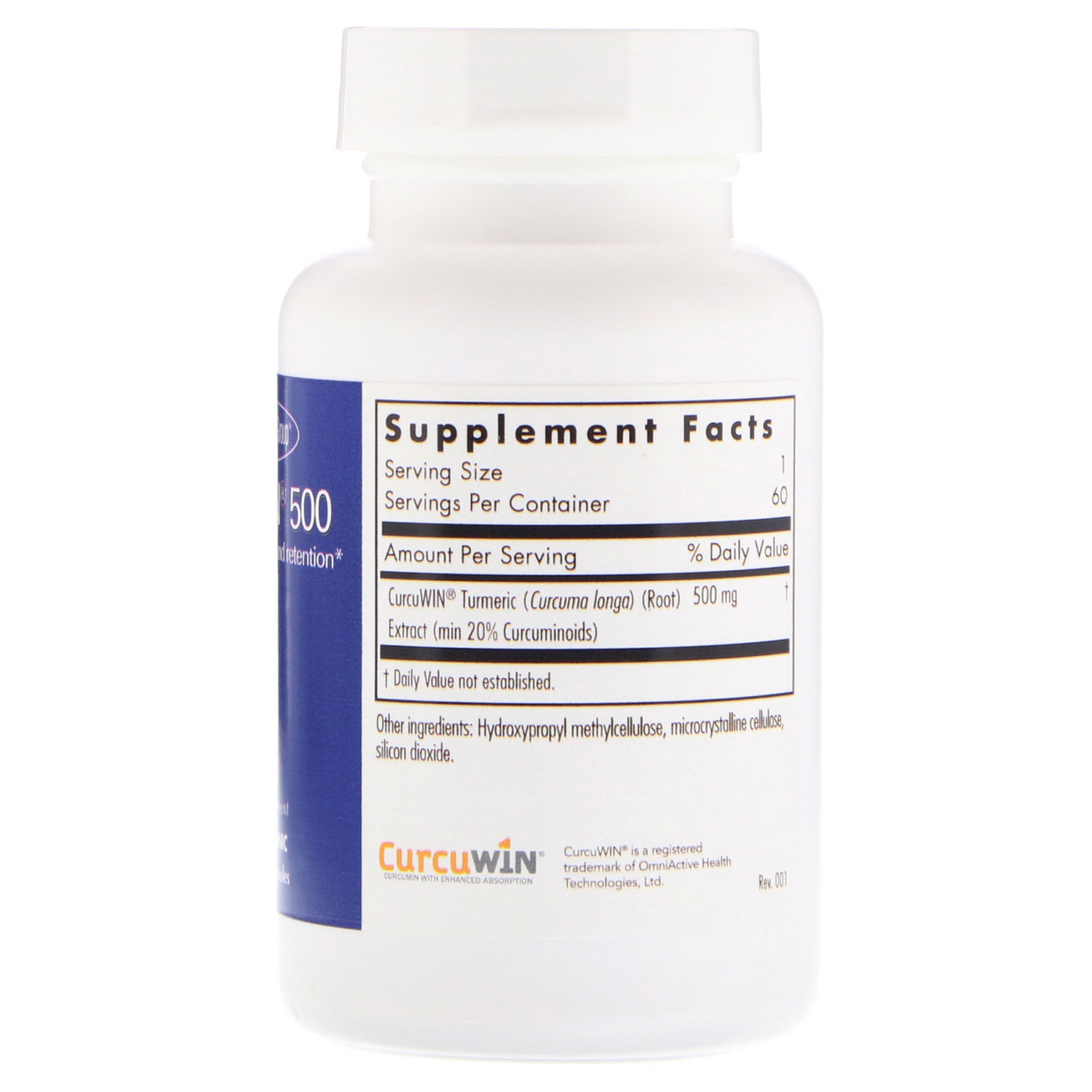 Allergy Research Group, CurcuWin 500, 60 Vegetarian Capsules - Imagem 2