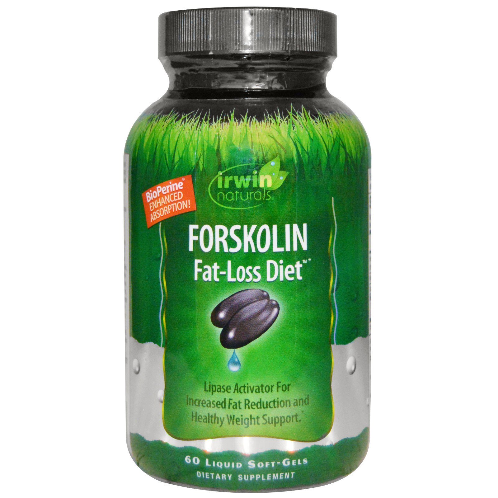 Irwin Naturals, Forskolin, Fat-Loss Diet, 60 Cápsulas em Gel Líquidas
