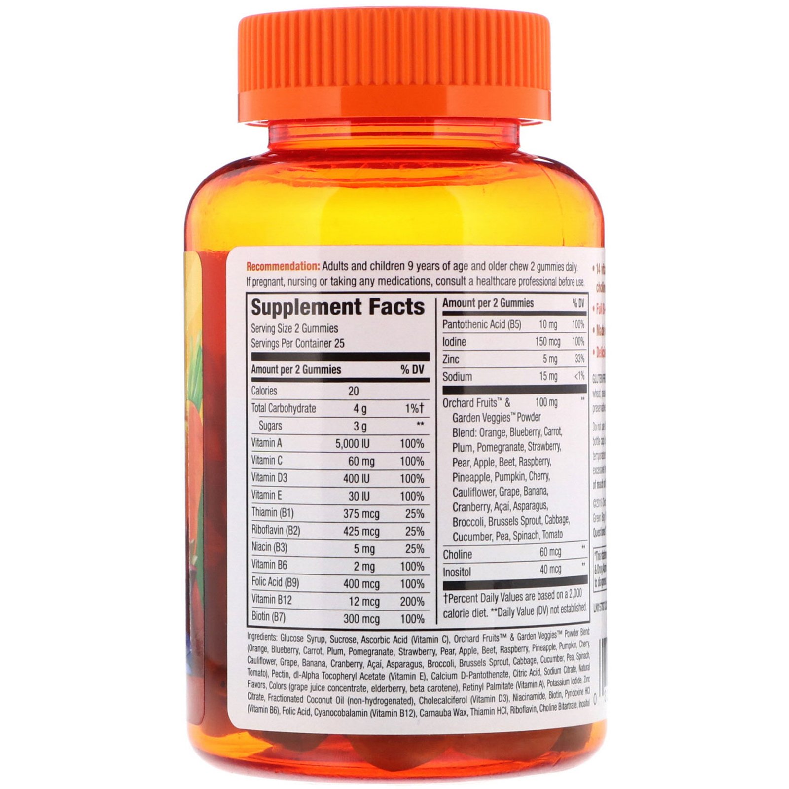 Nature's Way, Alive! Multivitamínico em Gomas, Excelente Sabor de Frutas, 50 Gomas - Imagem 2