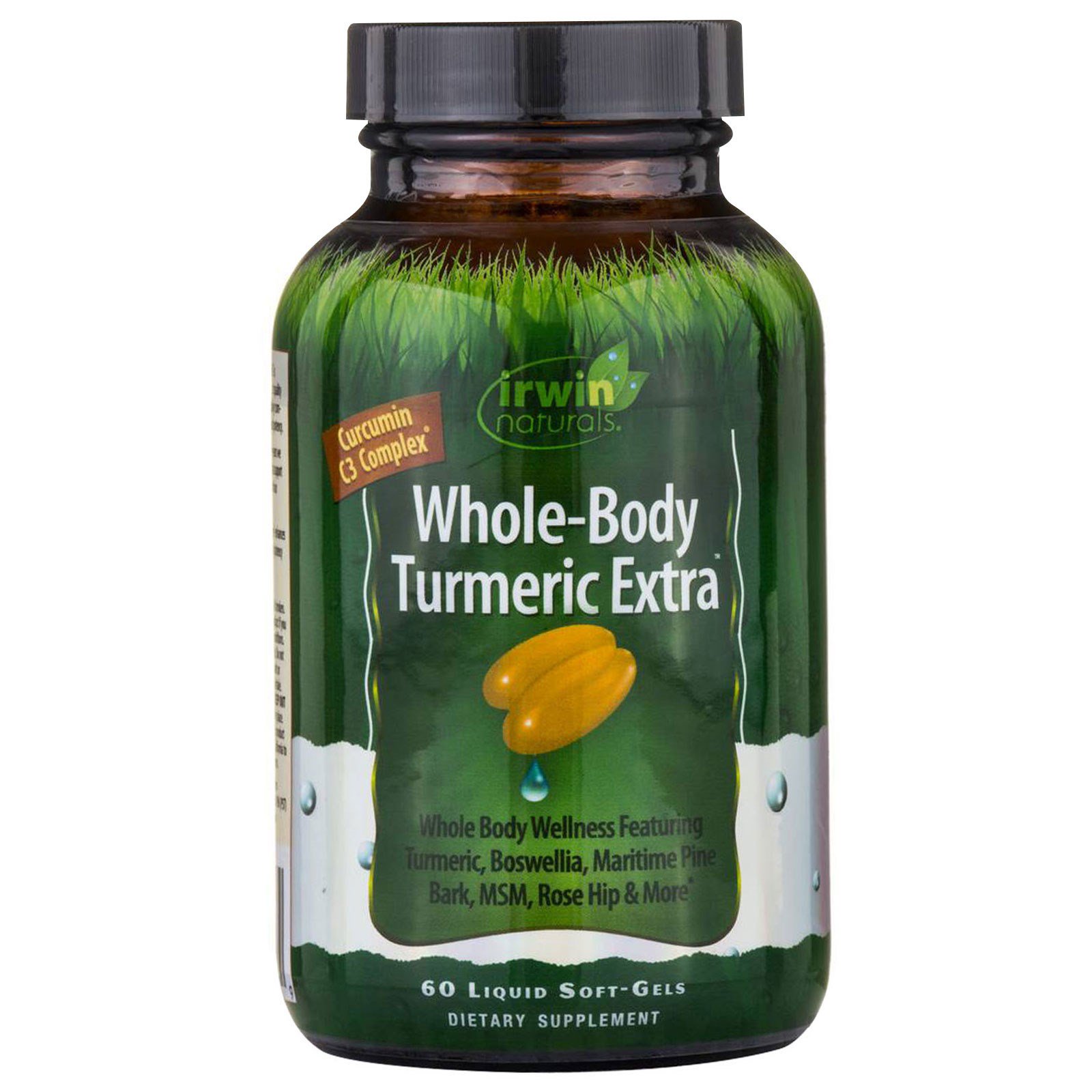 Irwin Naturals, Cúrcuma Extra para o Corpo Todo, 60 Cápsulas Softgel