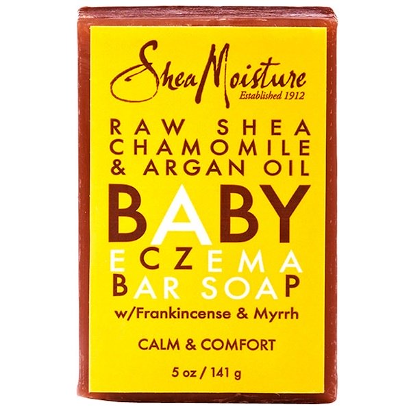 SheaMoisture, Sabonete em Barra Baby Eczema, Camomila de Karité Pura e Óleo de Argan, 5 oz (141 g)