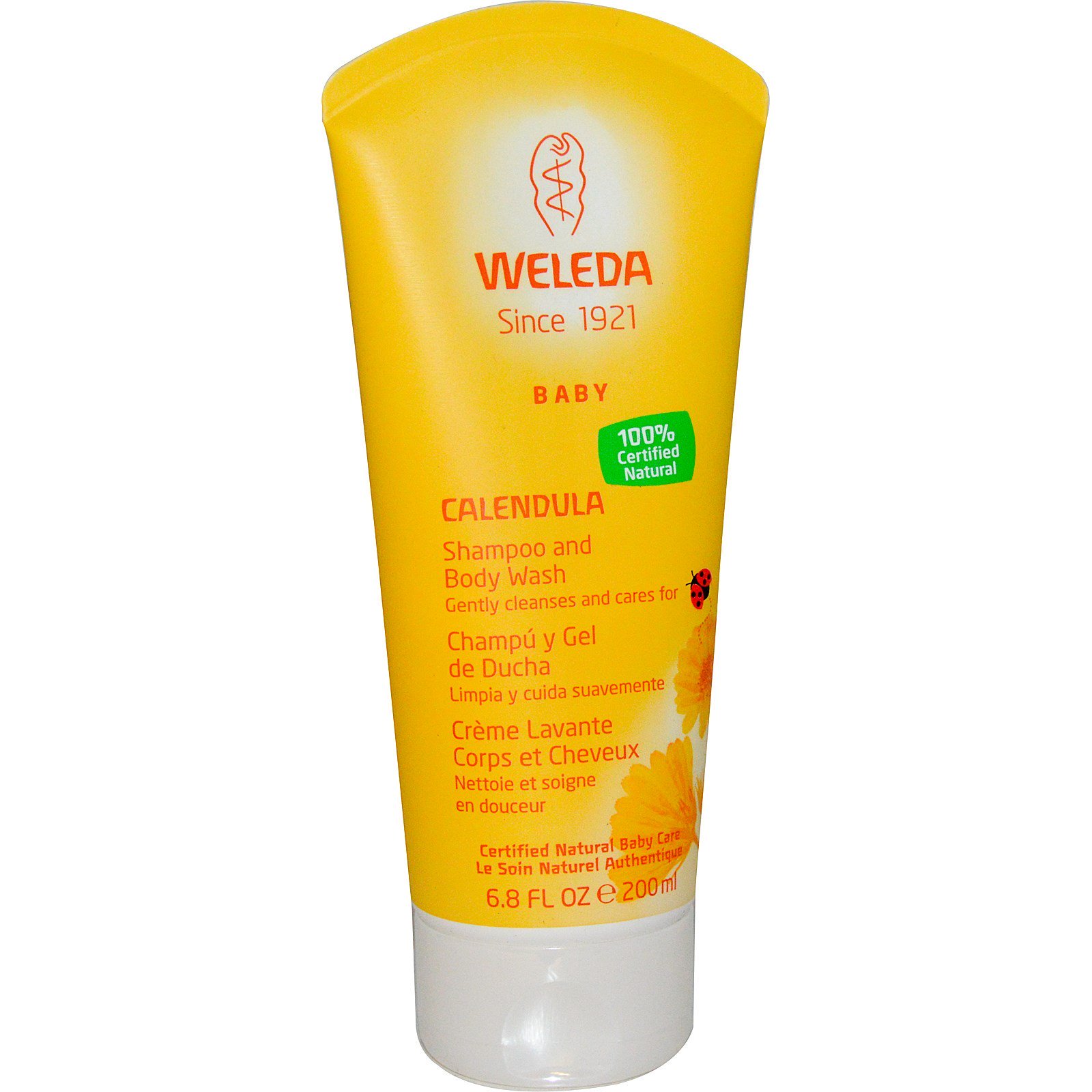 Weleda, Calêndula, Shampoo e Banho para o Bebê, 200 ml (6,8 fl oz)