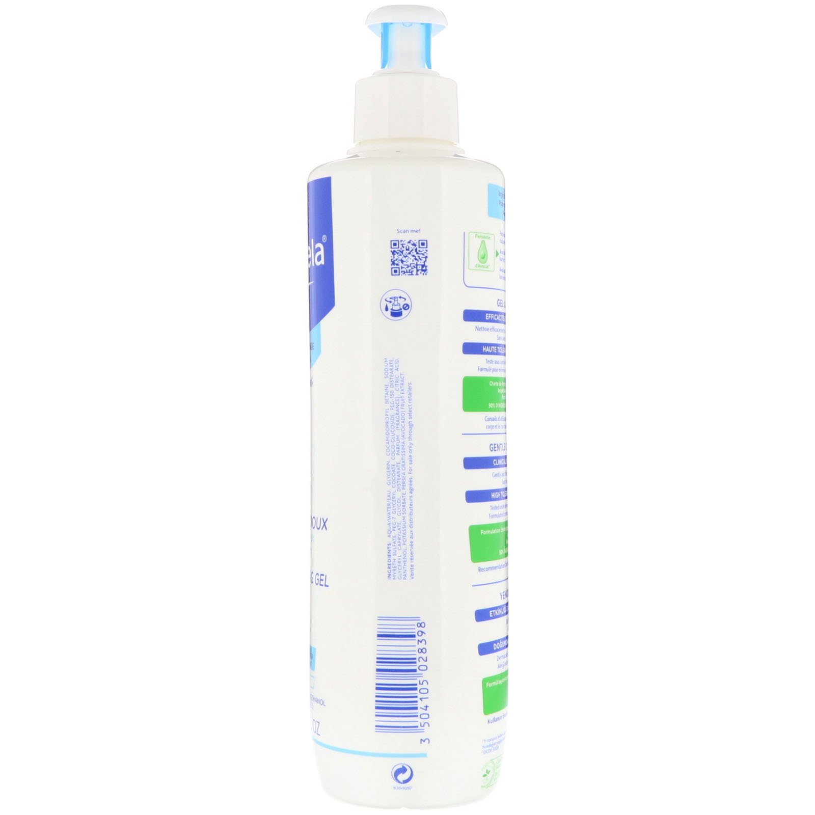 Mustela, Bebês, Gel de Limpeza Suave, Para Peles Normais, 16,90 fl oz (500 ml) - Imagem 2